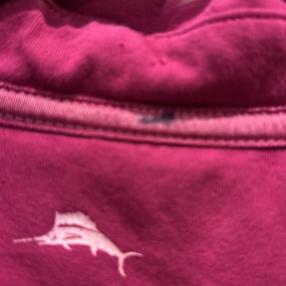 Tommy Bahama Short Sleeve Polo Golf Shirt Maroon Cranberry Small​​​​​​​ - Picture 4 of 5